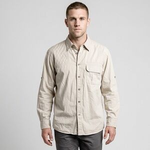 EUC Beretta Men’s Button Down Long Sleeve Vented Outdoor Sports Shirt - Size M
